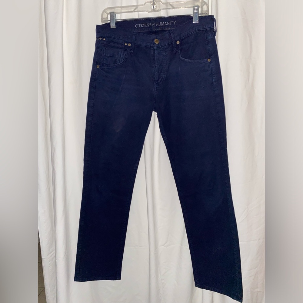 Citizens of Humanity Dark Blue Brushed CottonDylan Relaxed Boy Jeans Sz 27 (4)